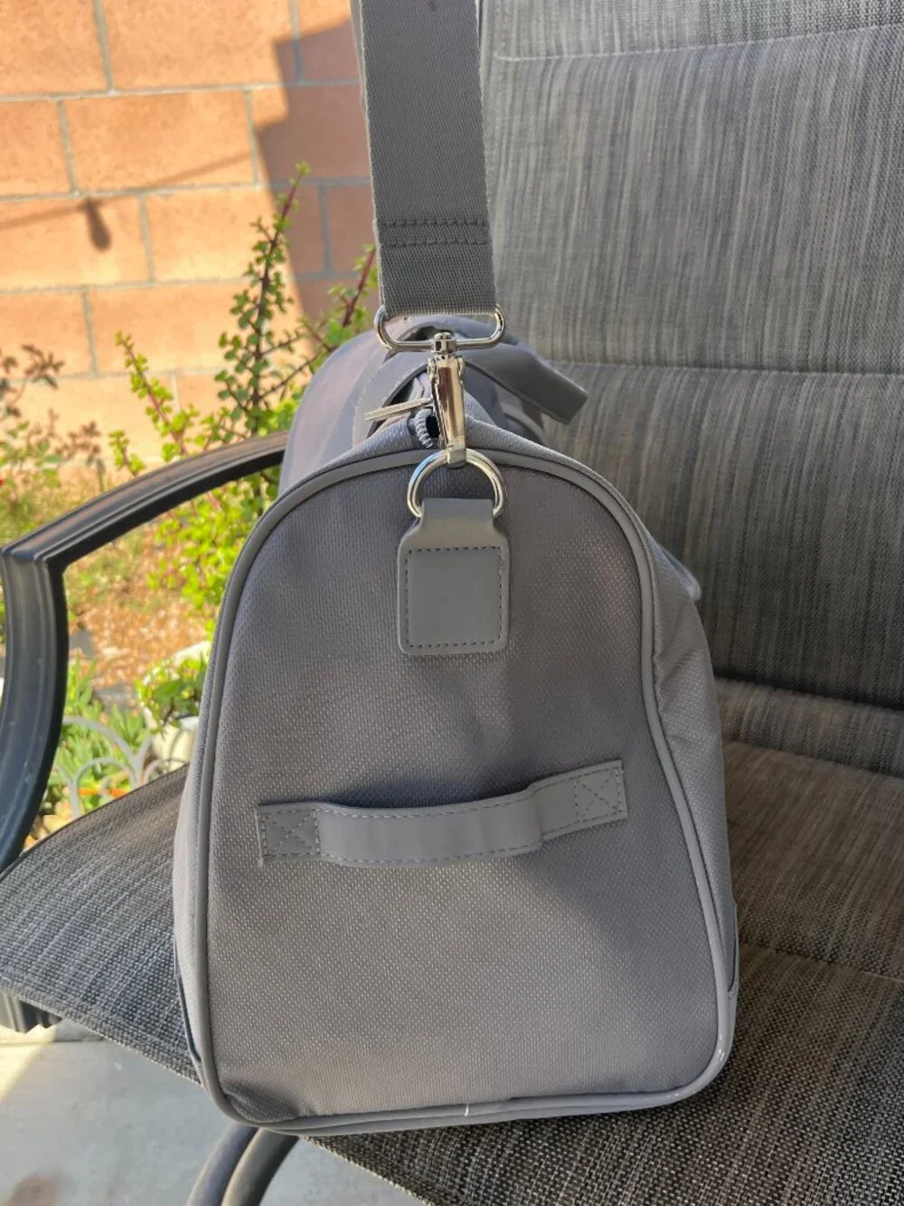 Giorgio Armani Fragrances Grey Duffle Travel Bag Gym Weekender Crossbody